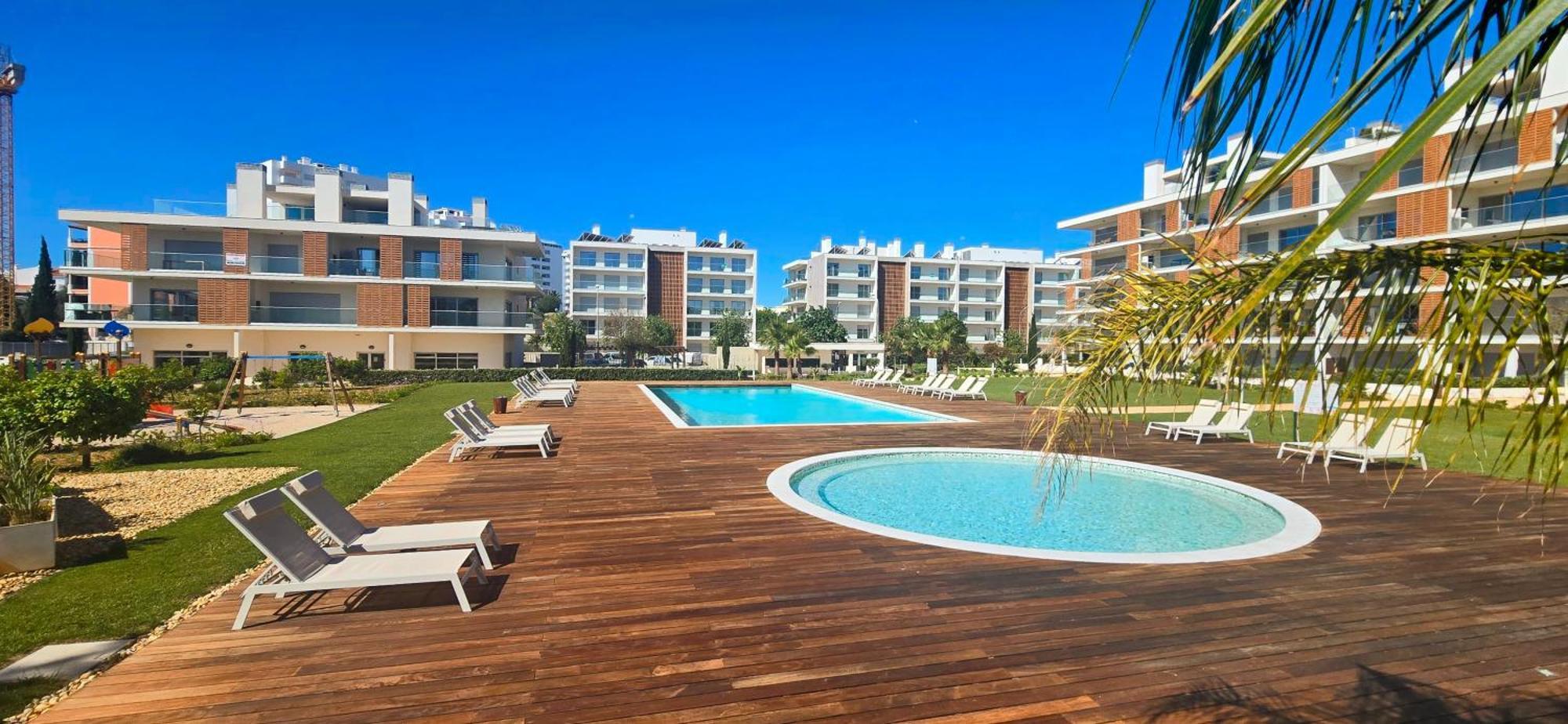 Marvell Design With Heated Pool&Gym&Playground Apartamento Albufeira Exterior foto